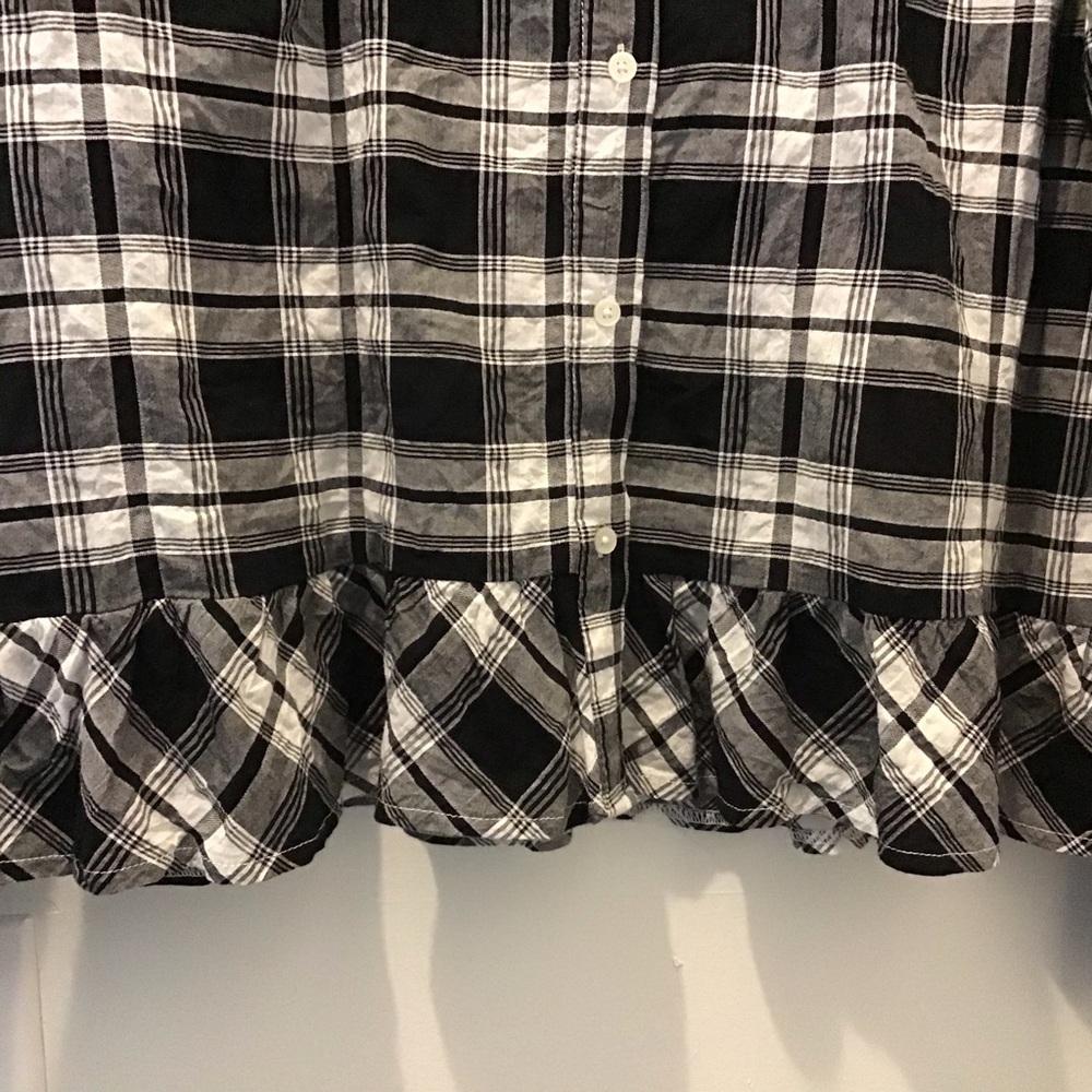 Tommy Hilfiger Button Up Plaid Top - Picture 4 of 6
